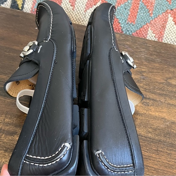 Salvatore Ferragamo ‘Parigi 5’ $795 Horsebit Drives Loafers Black Leather 7.5 - Picture 15 of 17